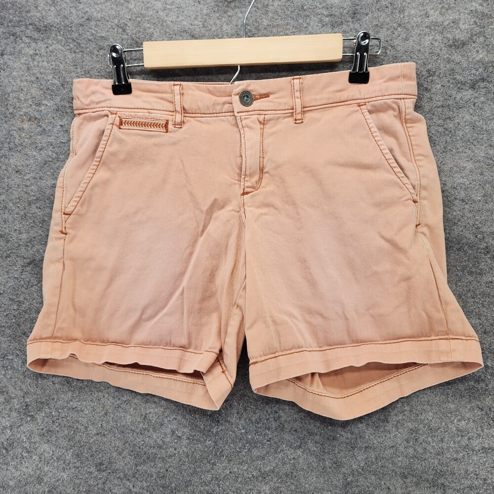 Pilcro and the Letterpress Shorts Womens 26 Hyphen Peach Orange